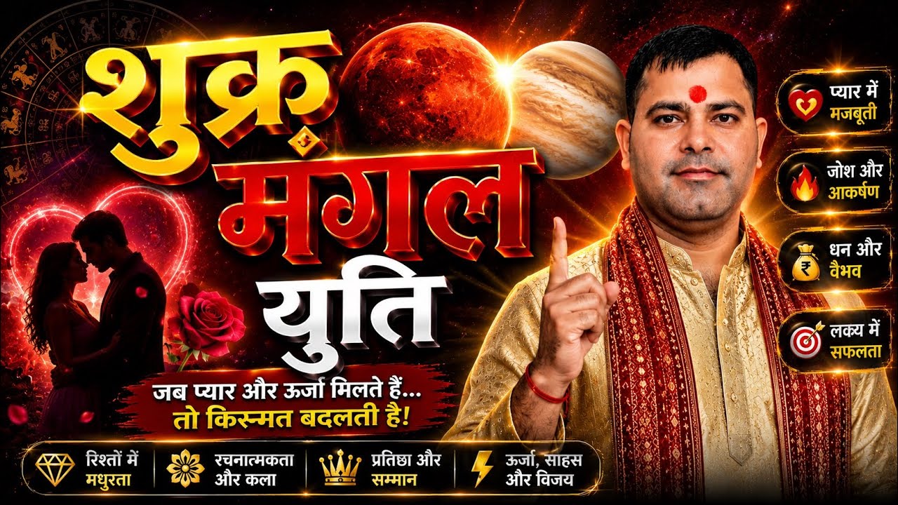 Mangal Shukra Yuti? || Kundali Men Mangal Shukra Ka Yog?