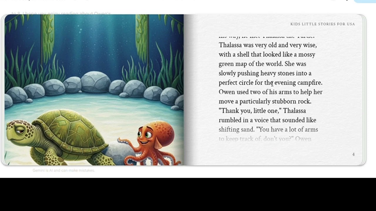 Owen the Octopus 🐙 Tries His Best  -  US English accent | kids amazing bed time stories 