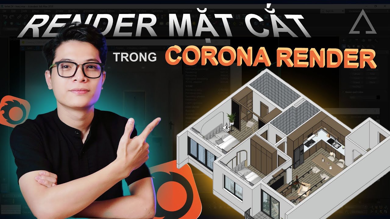 [3Dsmax + Corona Tutorial] - Hướng dẫn Render mặt cắt trong Corona Render