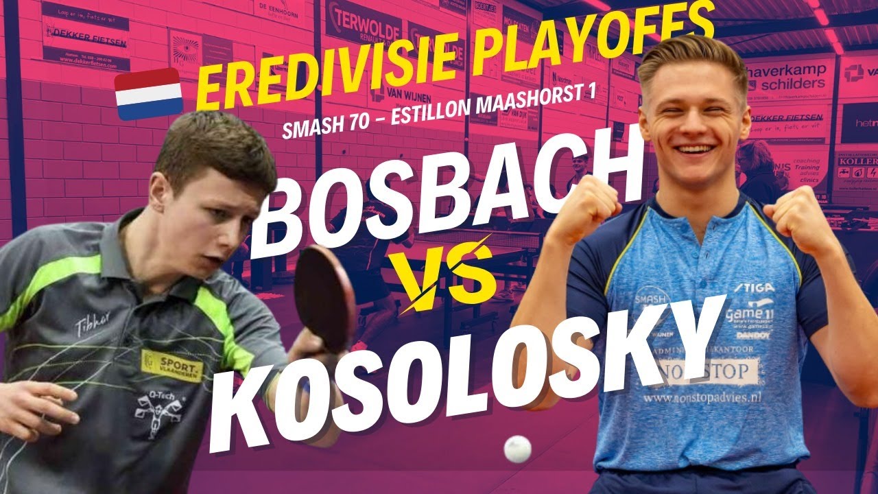 Tischtennis-Krimi in den Niederländischen Playoffs: Lukas Bosbach vs. Olav Kosolosky 🔥