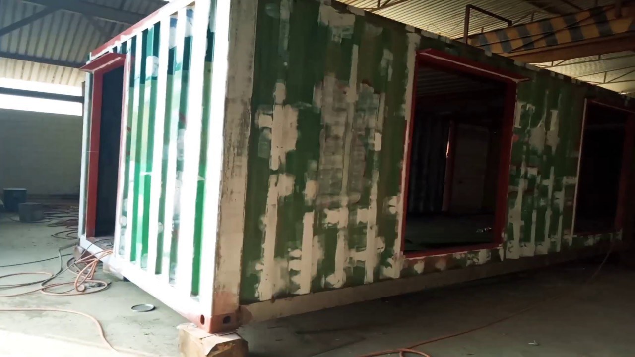 Making Shipping container house | fabrication 720 sq ft  hall | portable cabin house in Pakistan