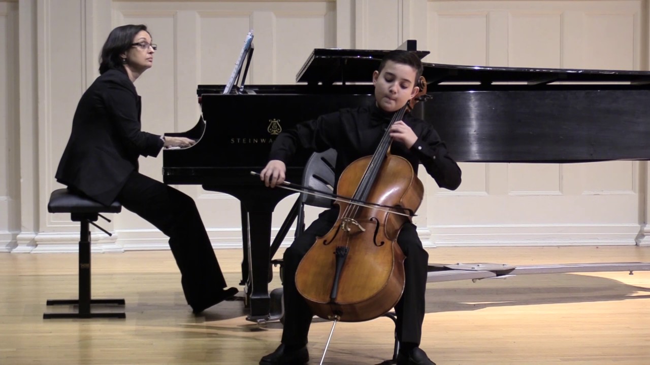 Aria for cello (Nina)   G.B.  Pergolesi  Jan Nedvetsky, cello; Milana Pavchinskaya, piano