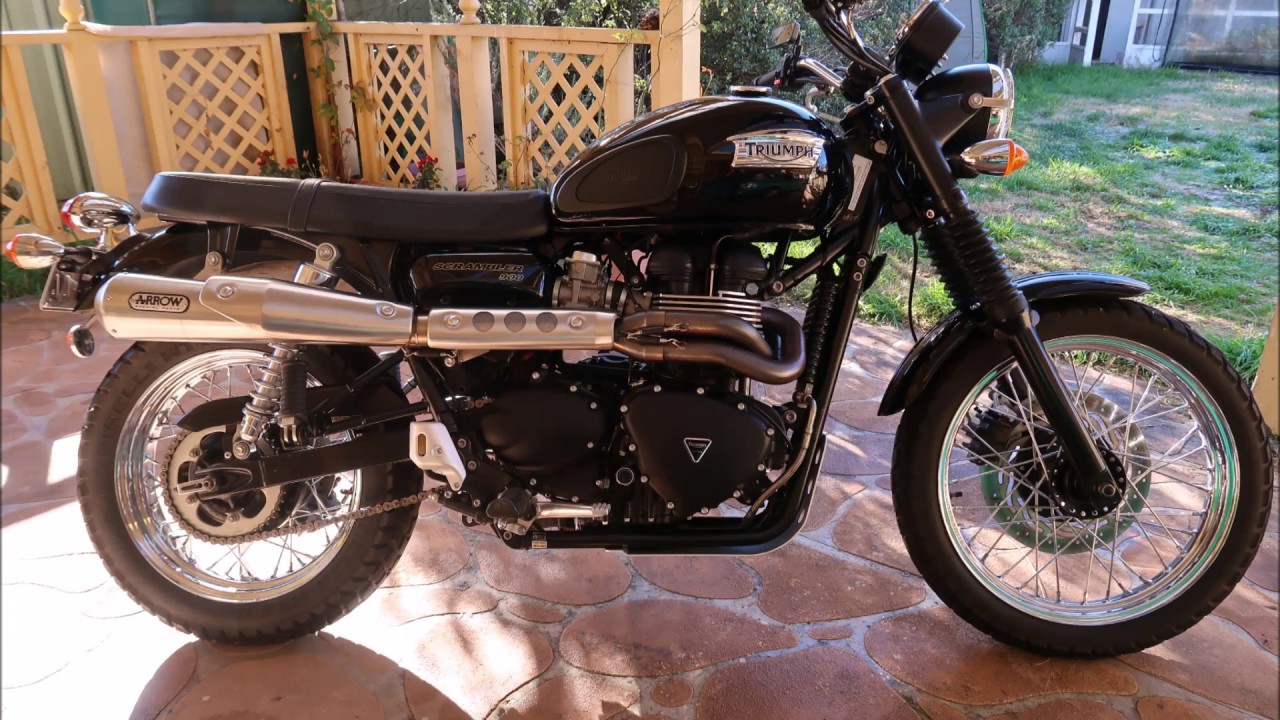 2013 TRIUMPH SCRAMBLER -ARROW EXHAUST AND LAST RIDE!