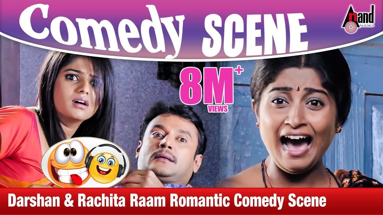 Darshan & Rachita Raam Romantic Comedy Scene | Ambareesha | Darshan,Priyamani,Rachita Raam