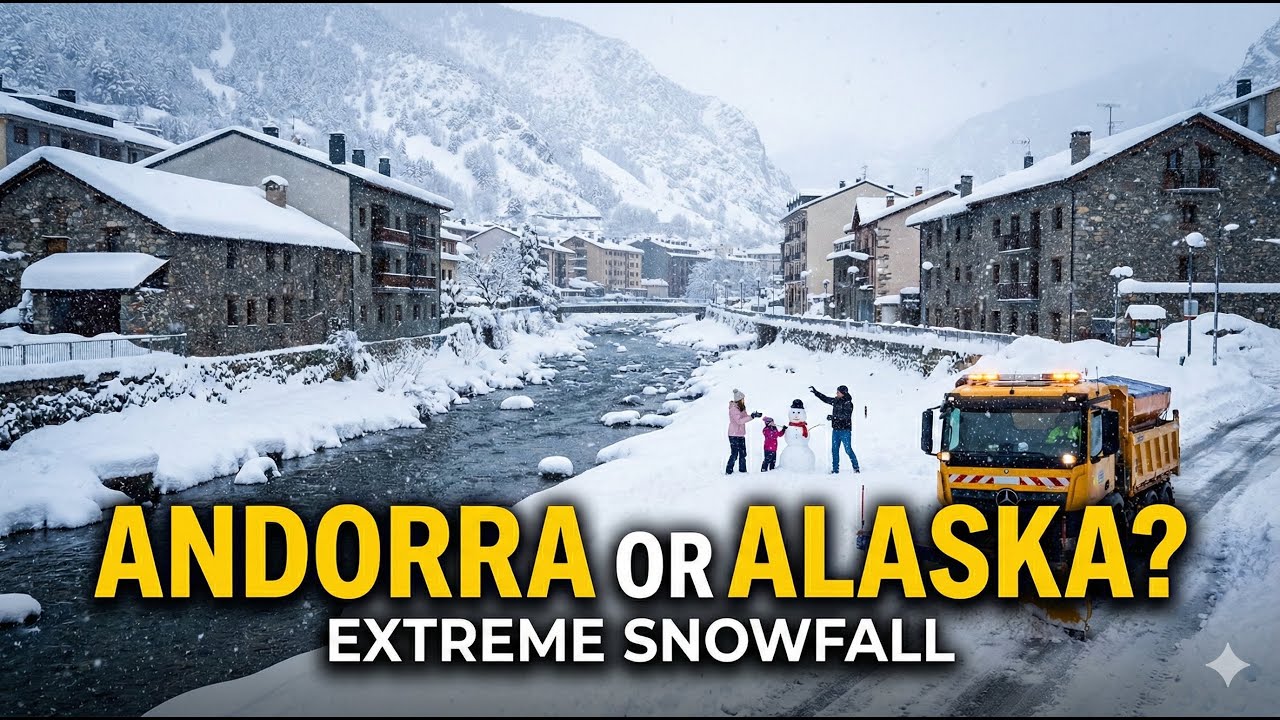 🇦🇩 ANDORRA or ALASKA? ❄️ EXTREME snowfall in ESCALDES-ENGORDANY | SNOW