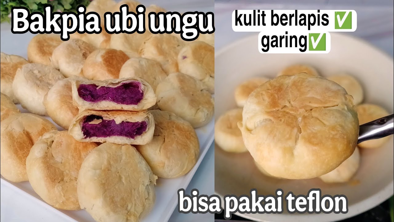 GAK PERLU ANTRI  DAN BAYAR MAHAL BIKIN SENDIRI DI RUMAH LEBIH HEMAT BAKPIA UBI UNGU ENAK BANGET