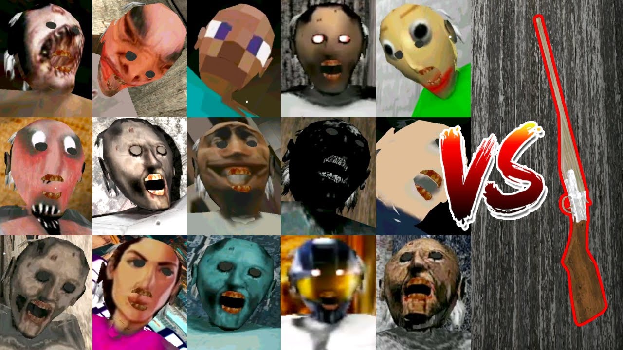 Granny vs Shotgun Battle | Many Granny 1.8 Modes, Including Yandere Simulator Granny