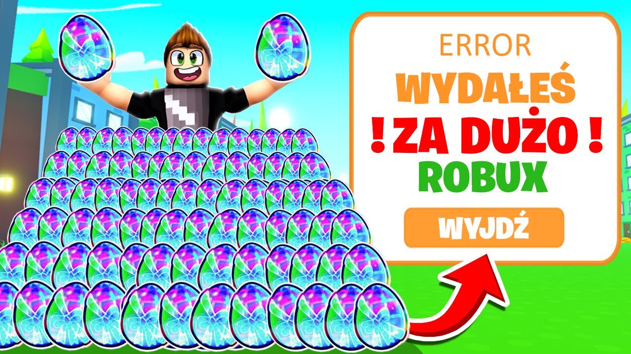 Otworzyłem ZA DUŻO NOWYCH JAJEK w PET SIMULATOR X i Dostałem BANA! 😭