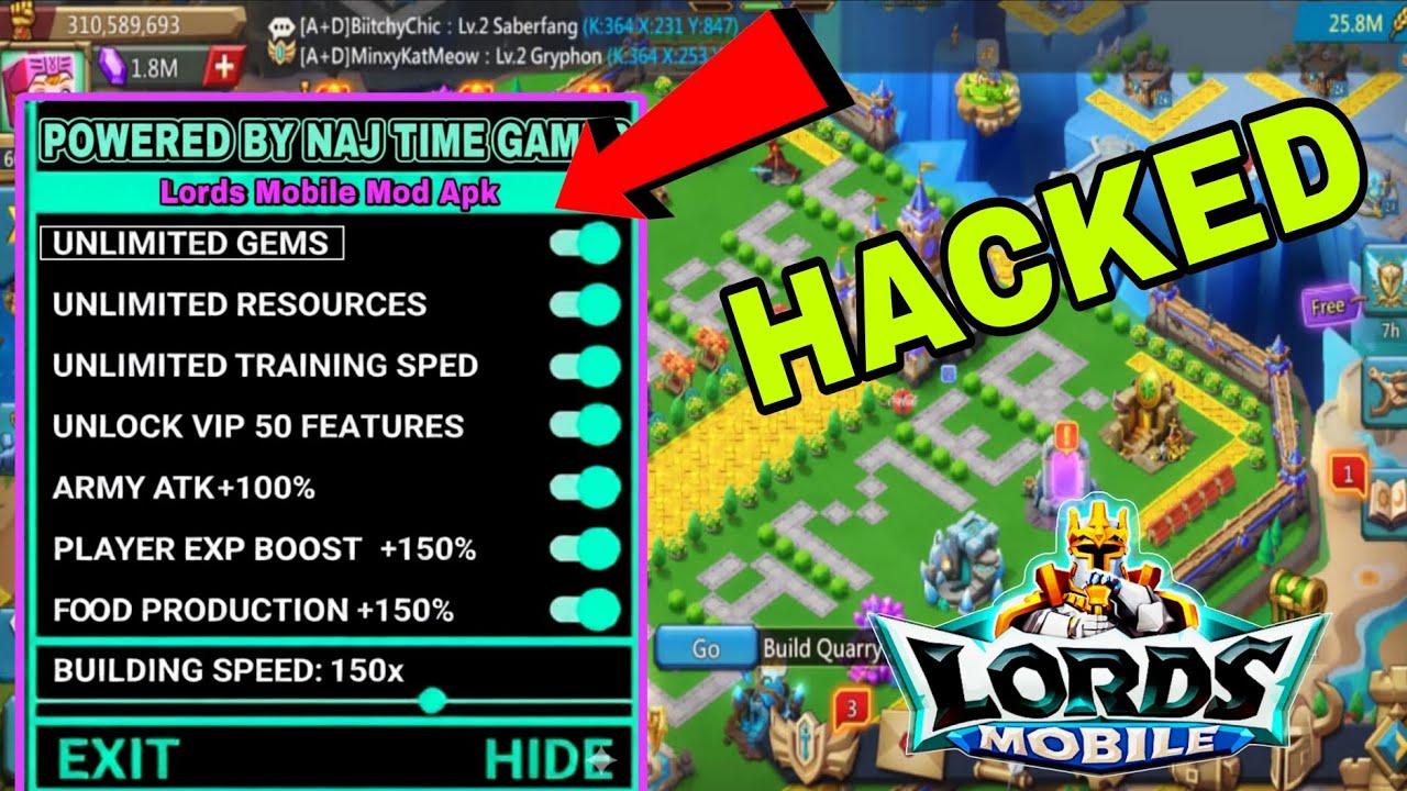Lords Mobile | Mod Menu Apk 😯 Unlimited GEMS | Free Army 🤯 | Free Speed Up Latest 2026 #lordsmobile
