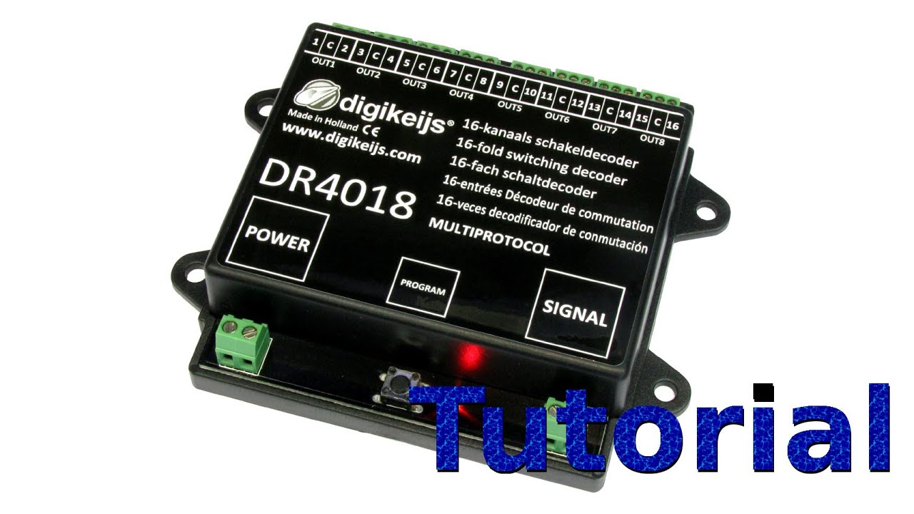 Tutorial Decoder programmabile multiprotocollo DR4018 Digiswitch Digikeijs