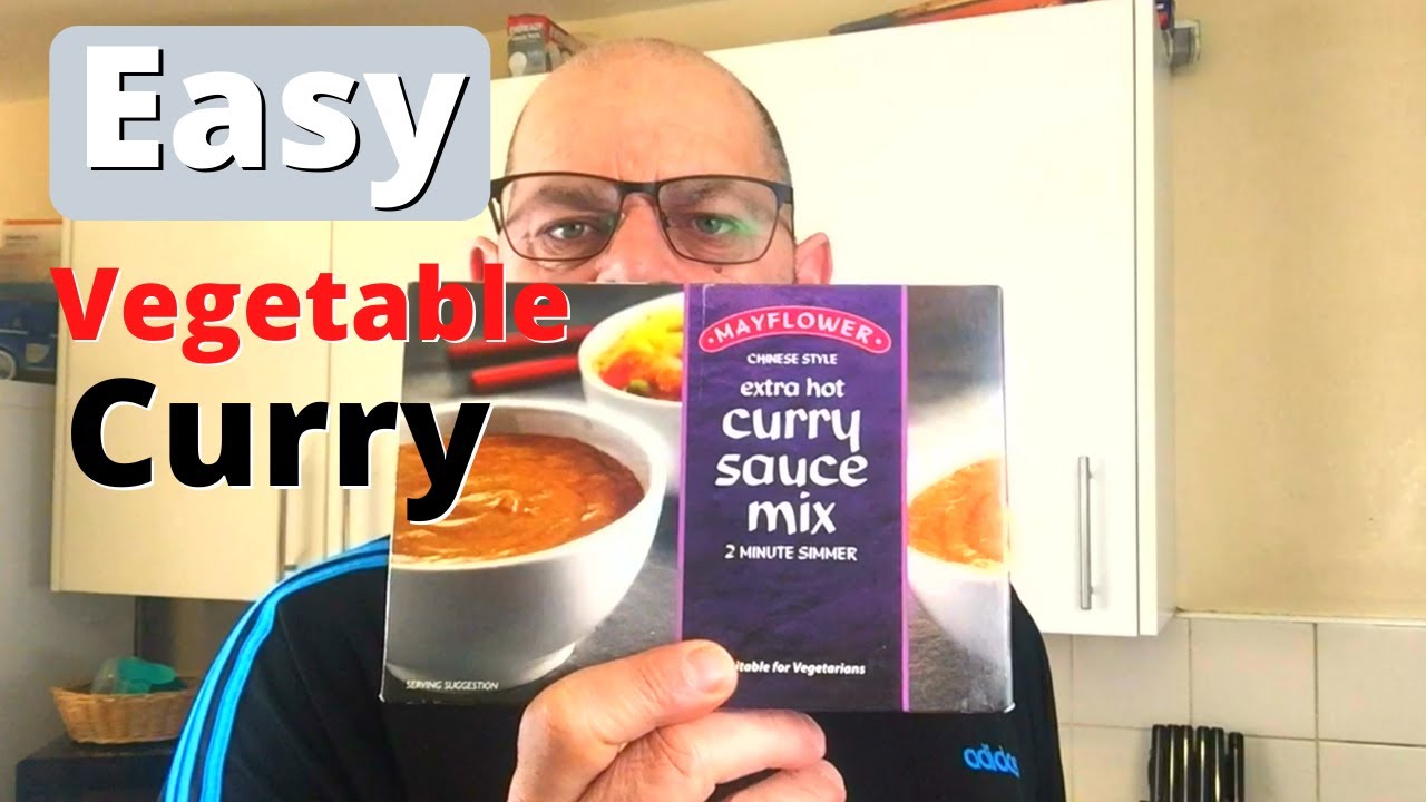Easy Vegetable Curry. Mayflower Curry sauce mix B&M.