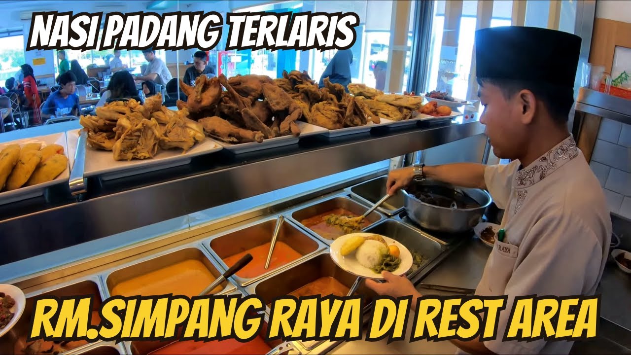 MAKAN SIANG DI RUMAH MAKAN SIMPANG RAYA DI TEMPAT PERISTIRAHAT TOL  #VLOG TRIP SURABAYA 1