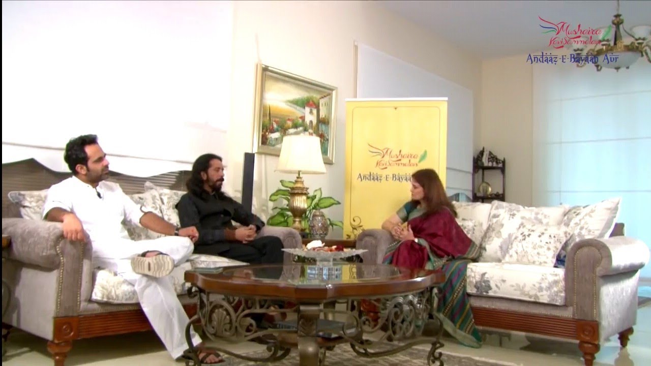 Shazia kidwai in conversation with Tehzeeb Hafi and Alo zaryoun at Dubai in 2019, #tehzeebhafipoetry