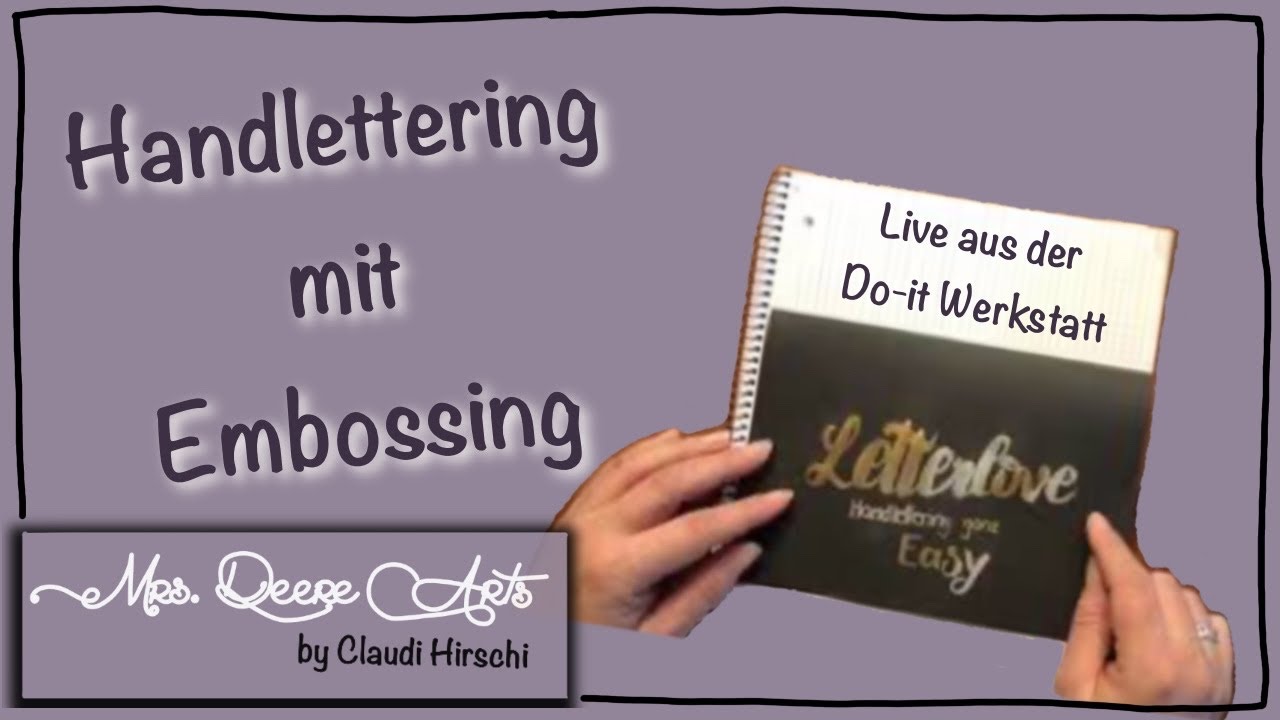 Handlettering mit Embossing