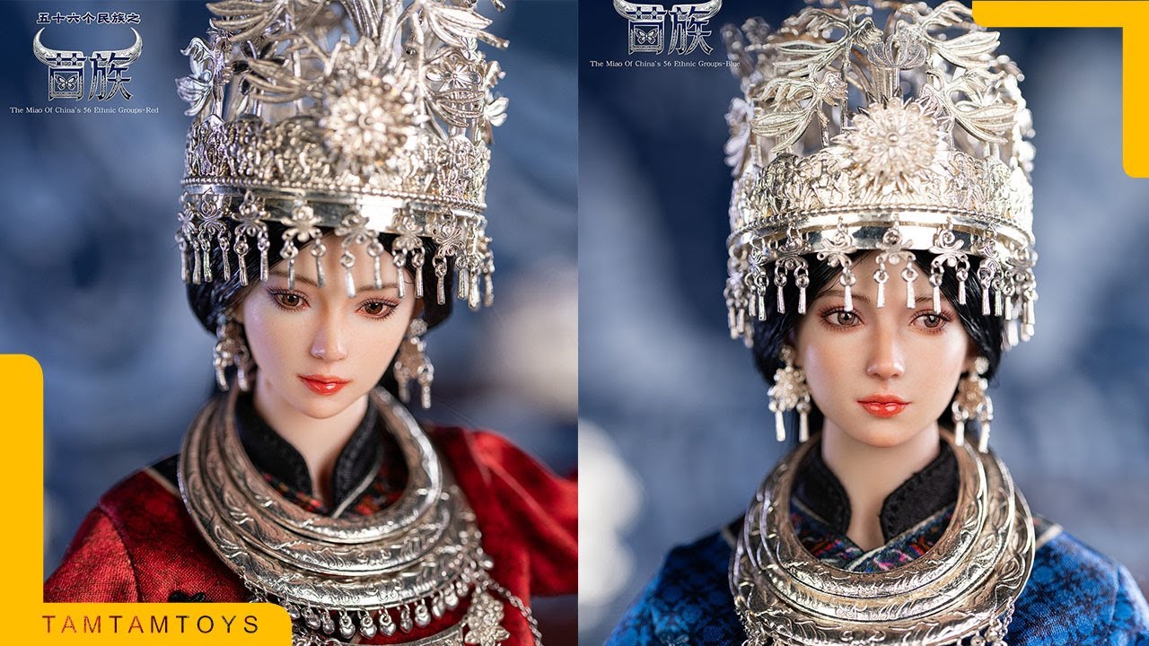 TBLEAGUE new Product: The Miao of China's 56 Ethnic Groups-Red & Blue Action Figure
