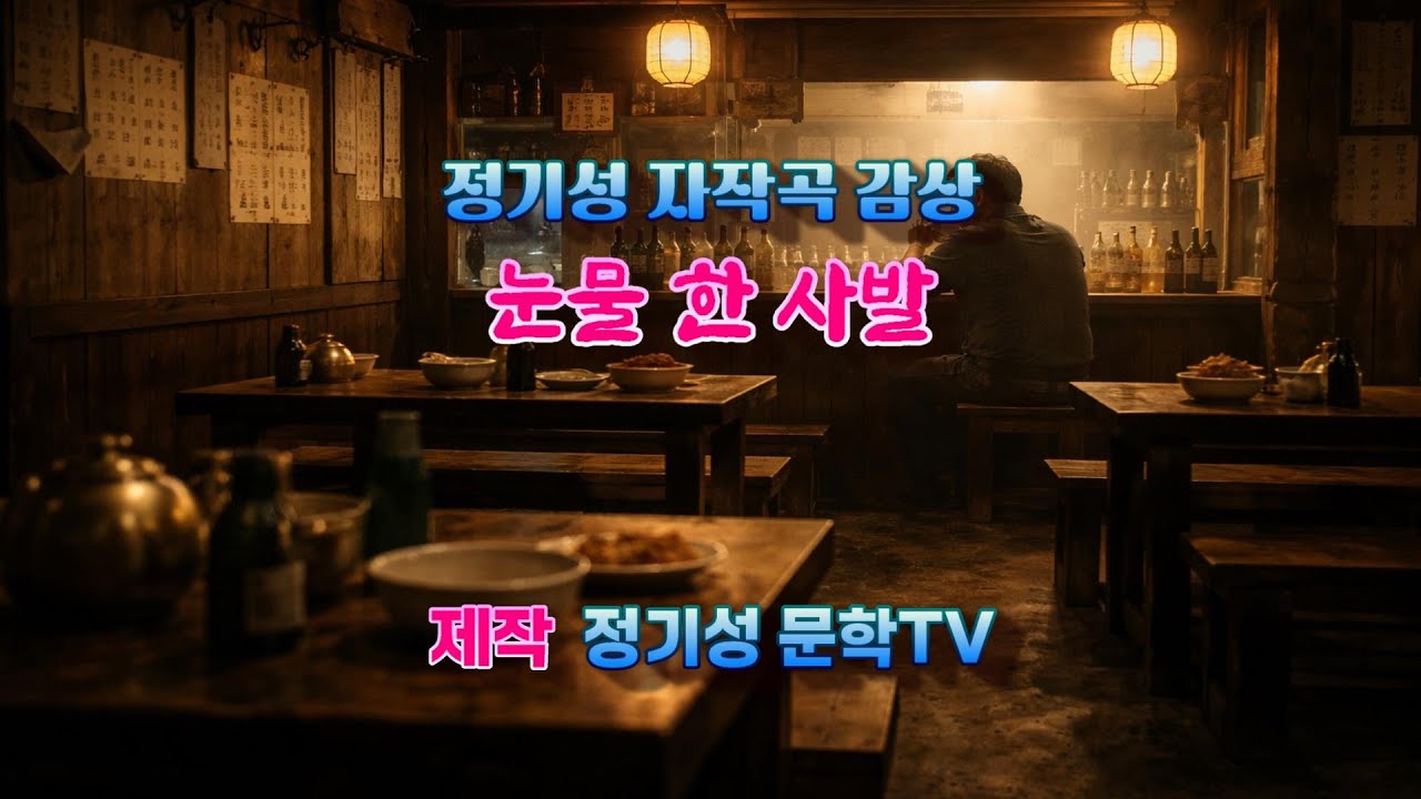 [정기성 문학TV] 정기성 자작곡 듣기 '눈물 한 사발'