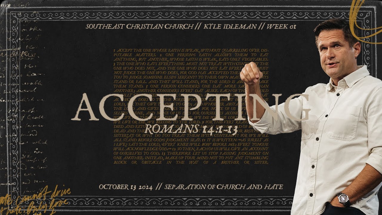 Separation of Church and Hate Week 1: Accepting