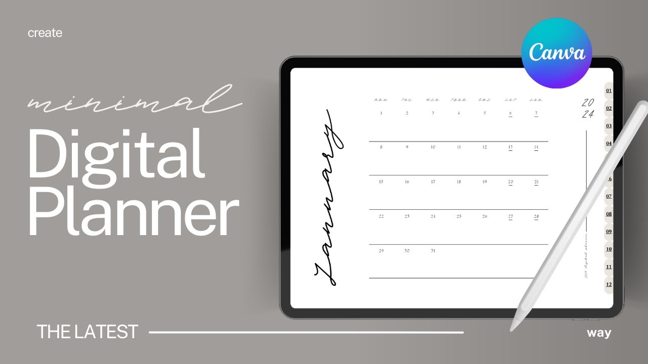 How to Create a Digital Landscape Planner on Canva