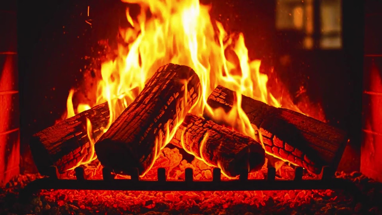 This Cozy Fireplace Will Melt Your Stress Away 🔥 Relaxing Fire Sounds
