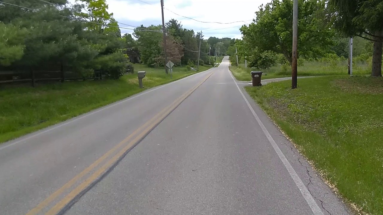 Bike ride down Pollock Rd Delaware Ohio