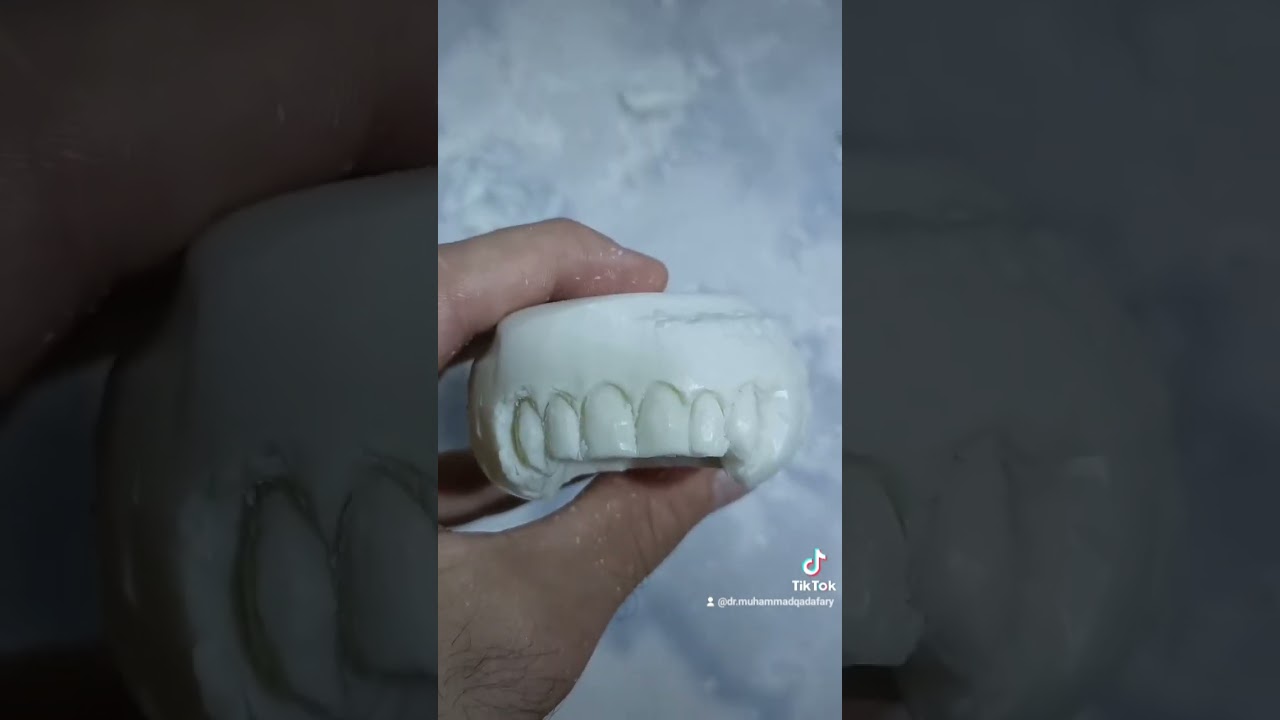 carving teeth on a soap.     #tiktok #teeth #dentist #dental #dentistry #carving #soap #soapcarving
