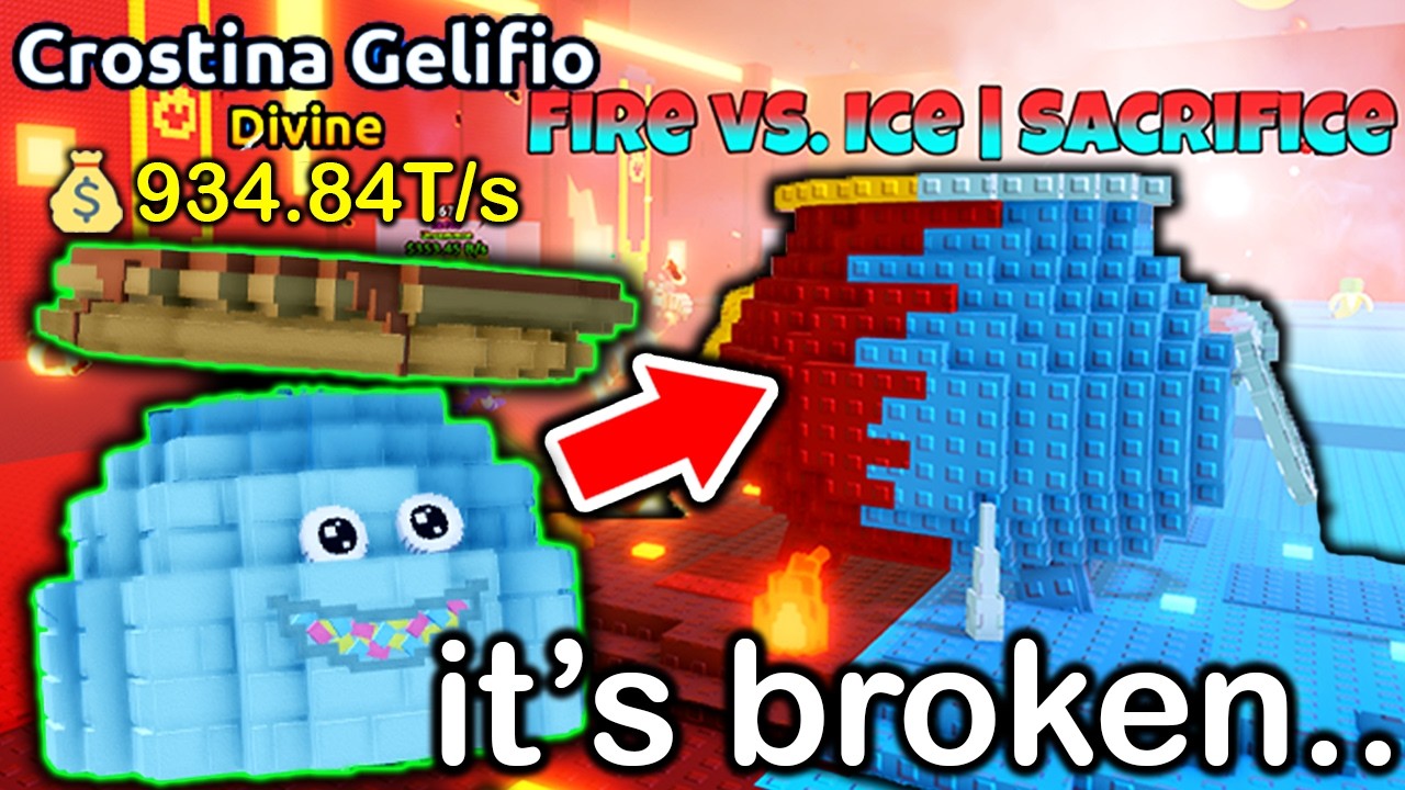 This GLITCH BROKE Entire NEW FIRE AND ICE EVENT in Escape Tsunami For Brainrots