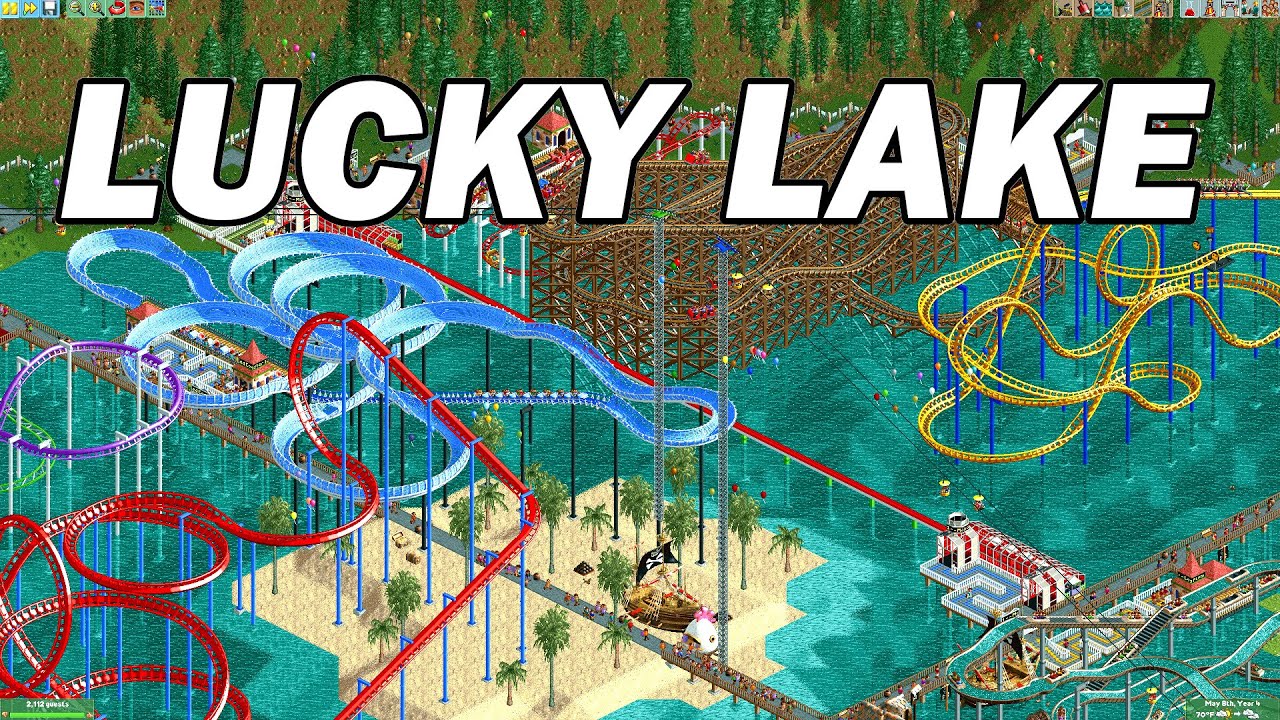 Lucky Lake Playthrough - RollerCoaster Tycoon 2