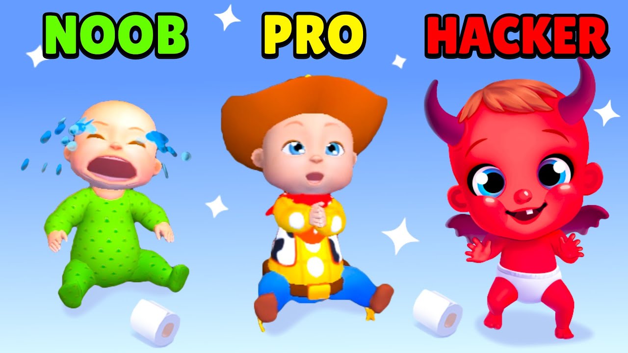 🤢 NOOB vs 😎 PRO vs 😈 HACKER - Rascal Baby | Download Play Store APK