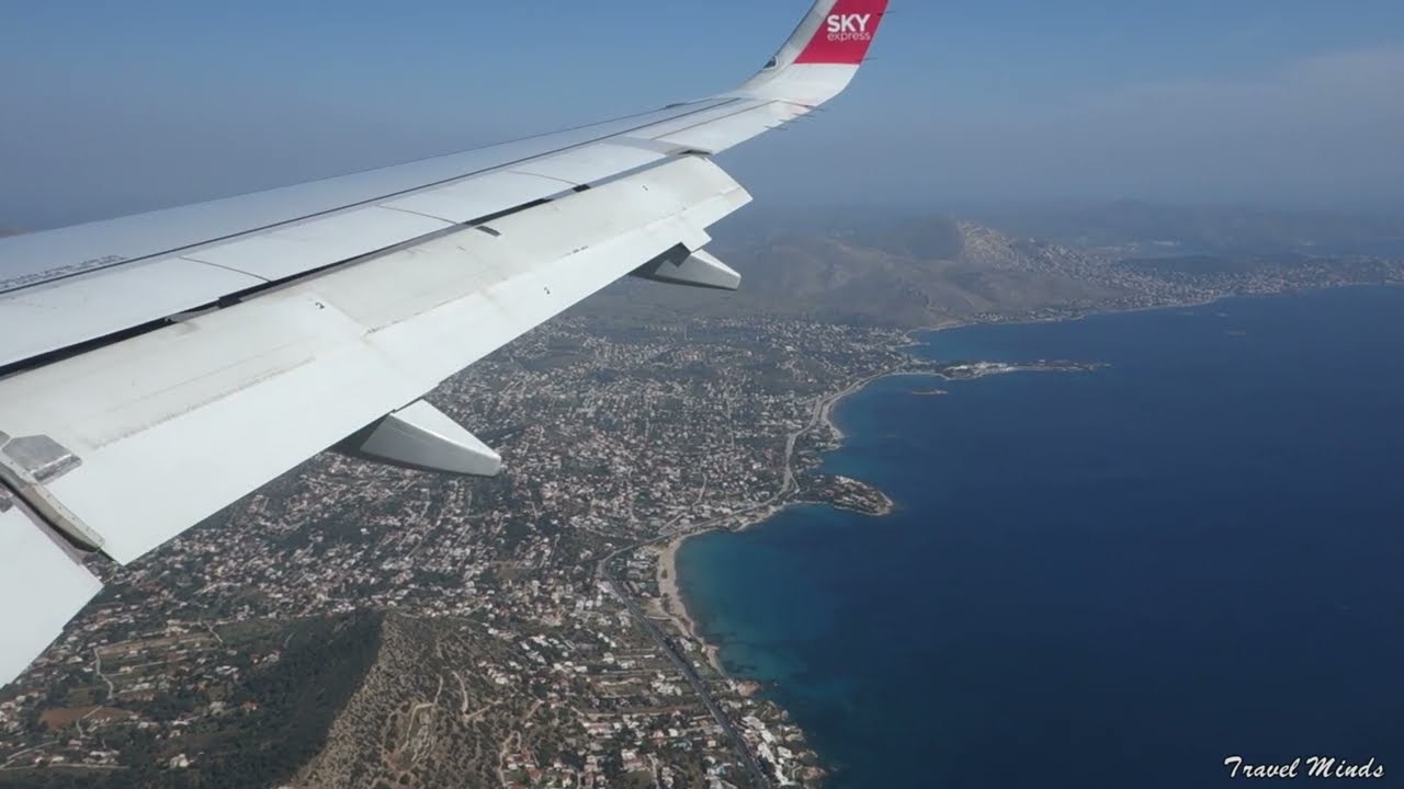 SKY express | Landing at Athens Airport