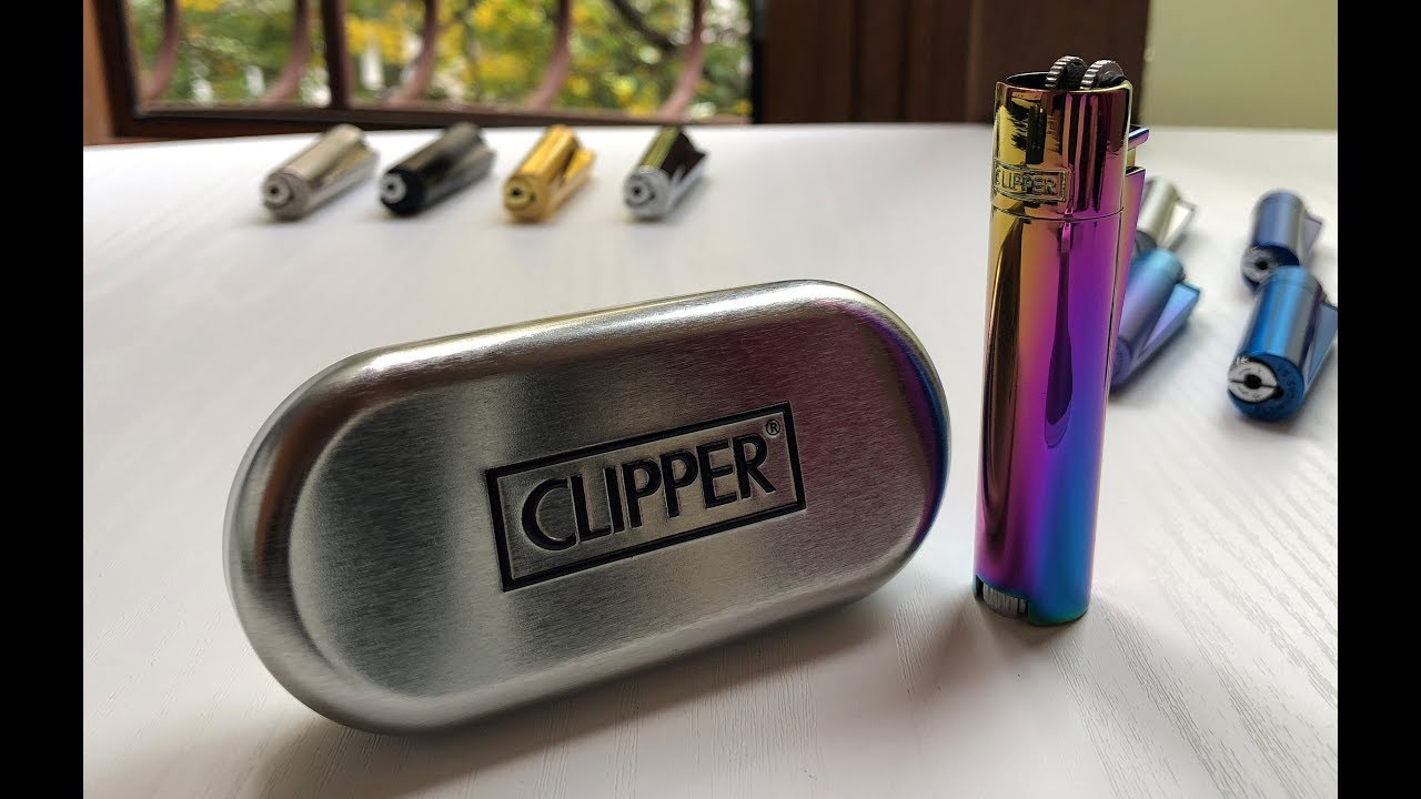 Metal Clipper lighter, icy colors(Метална запалка Clipper цвят:хамалеон)