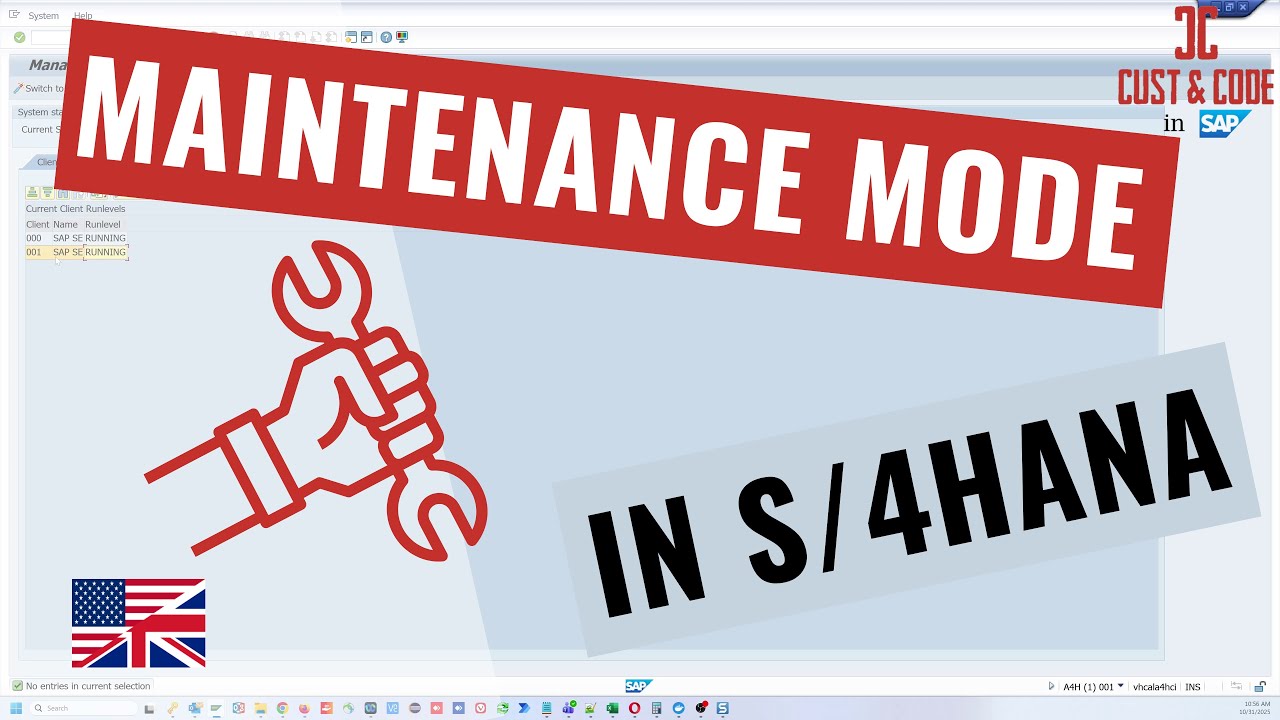 Setting up S/4HANA maintenance mode: SECPOL & SMAINTENANCE tutorial for administrators [english]