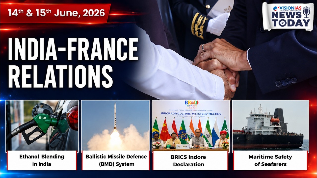 News Today | Daily Current Affairs | 14th & 15th June, 2026