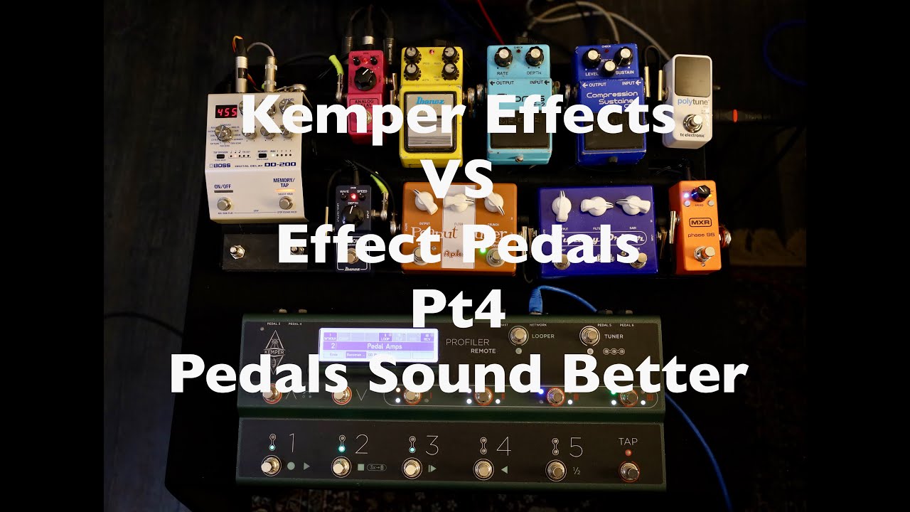 Kemper Effects vs Effect Pedals. Pedals Sound Better.