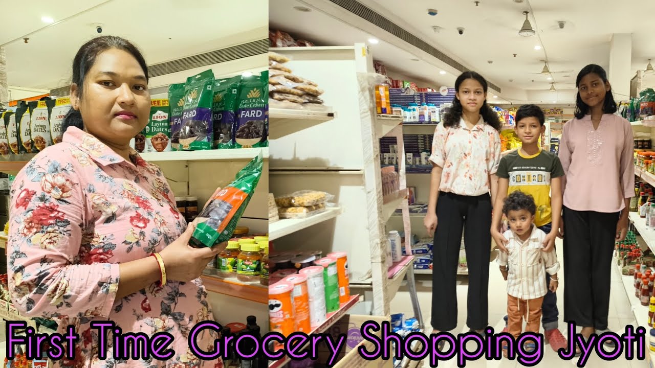 First Time jyoti Have Grocery Shopping with us||,🛒🏪🛒UshaHembrom||