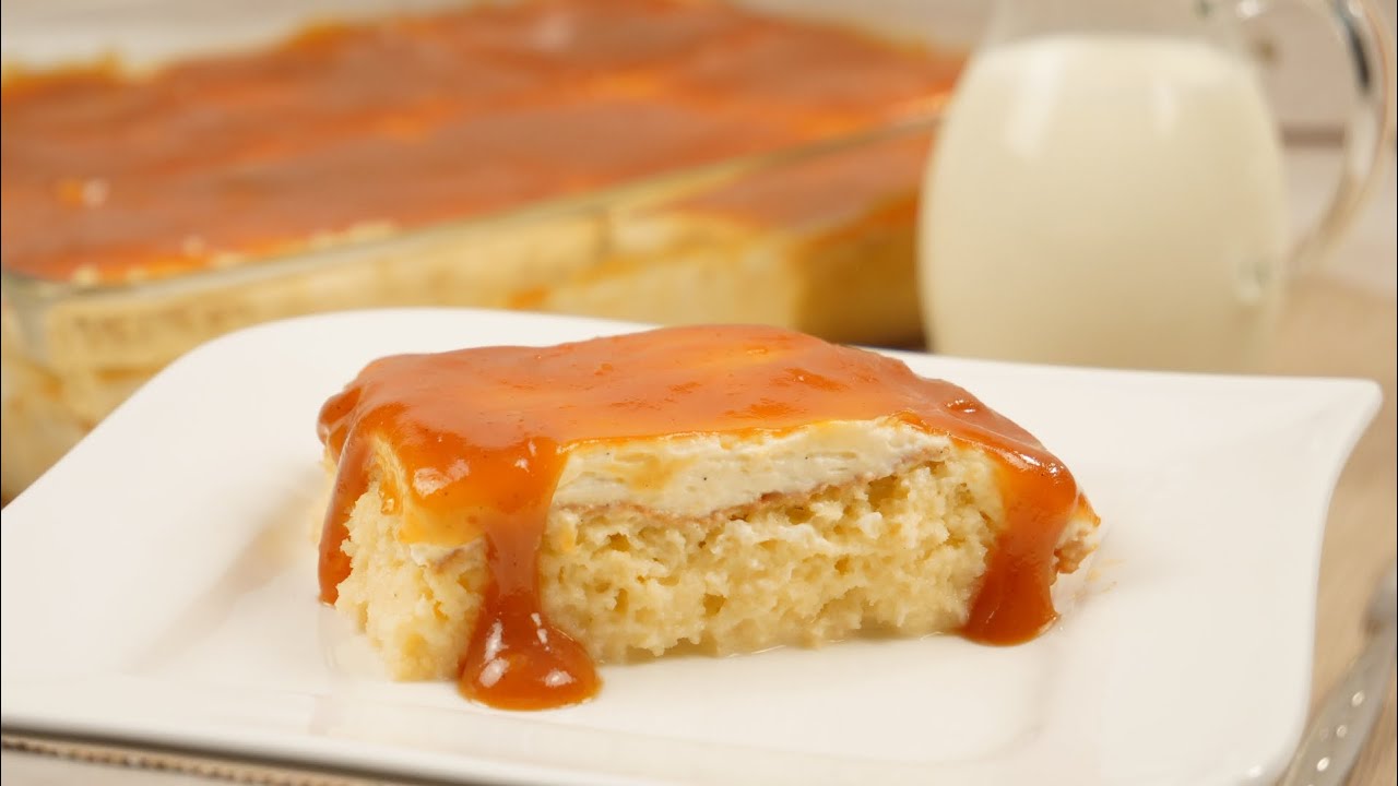 Tres Leches Cake Laktosefrei &ndash; Milchkuchen mit Karamell | Trilece Rezept