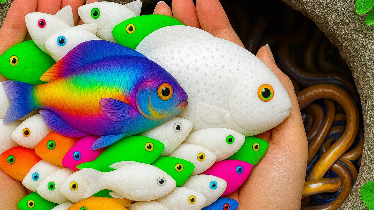 I Didn’t Expect THIS Many Colorful Fish in a Tiny Pond! #tinyfish #colorfulfish #pondfishing