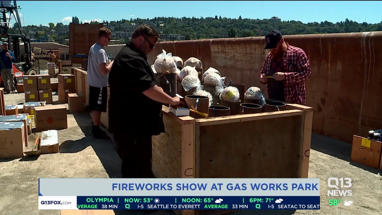 Behind the scenes at the Gas Works fireworks show