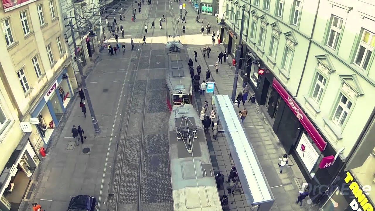 Katowice - Centrum z powietrza. DronEye.pl
