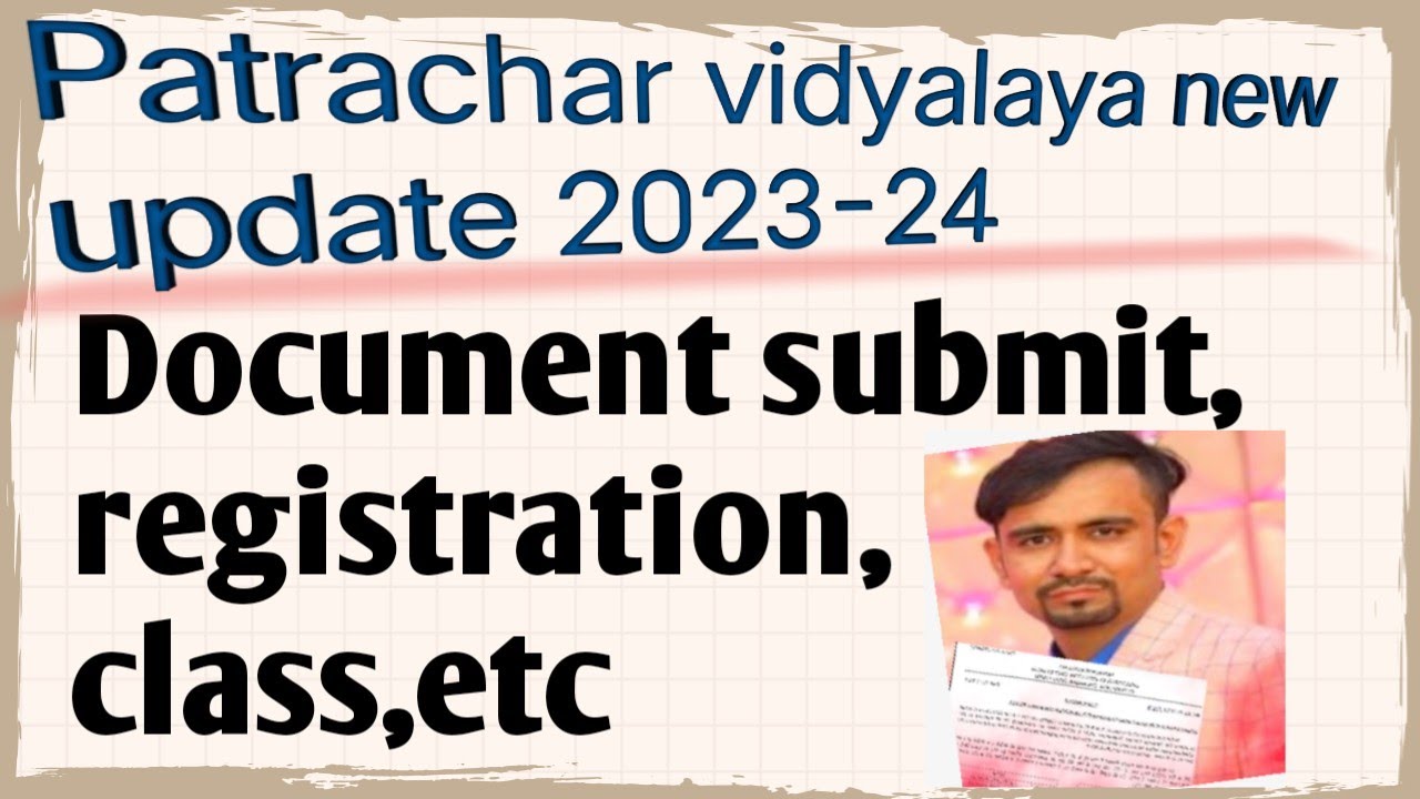 patrachar vidyalaya urgent Update 2023-24 admission class10,12/ document submit, registration,cbse