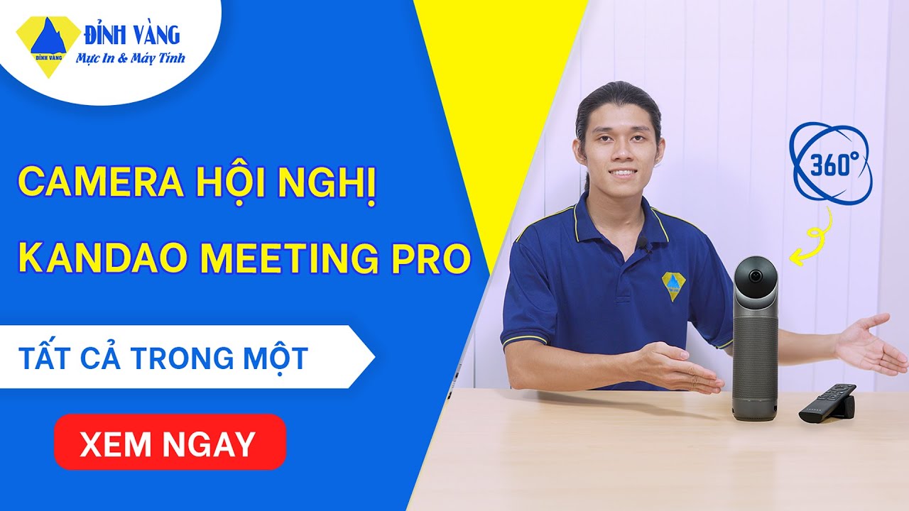 Kandao Meeting Pro 360° – Thiết bị hội nghị TẤT CẢ TRONG MỘT!