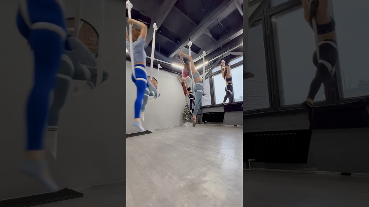 Акробатика с гамаком. #aerialhammock