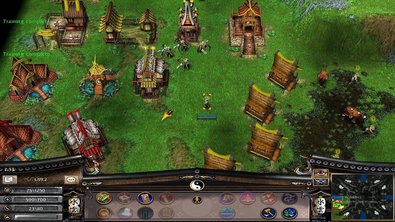 Две армии драконов объединяют силы для битвы в Battle Realms Zen Edition