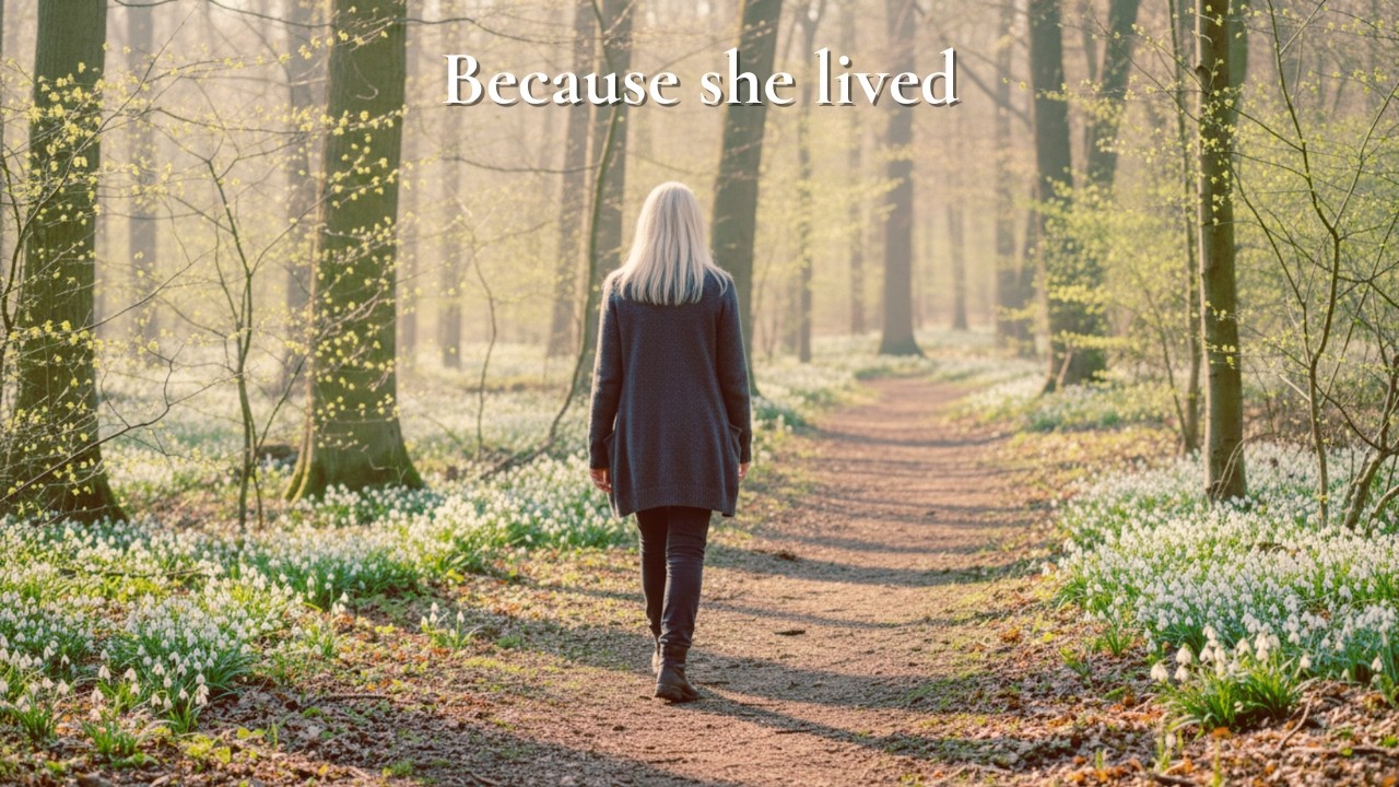 💛 Because She Lived | Gentle Spring Movement Reflection
