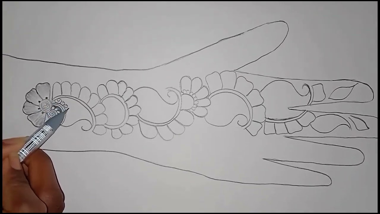 Easy mehndi design for beginners #mehndi #youtube 