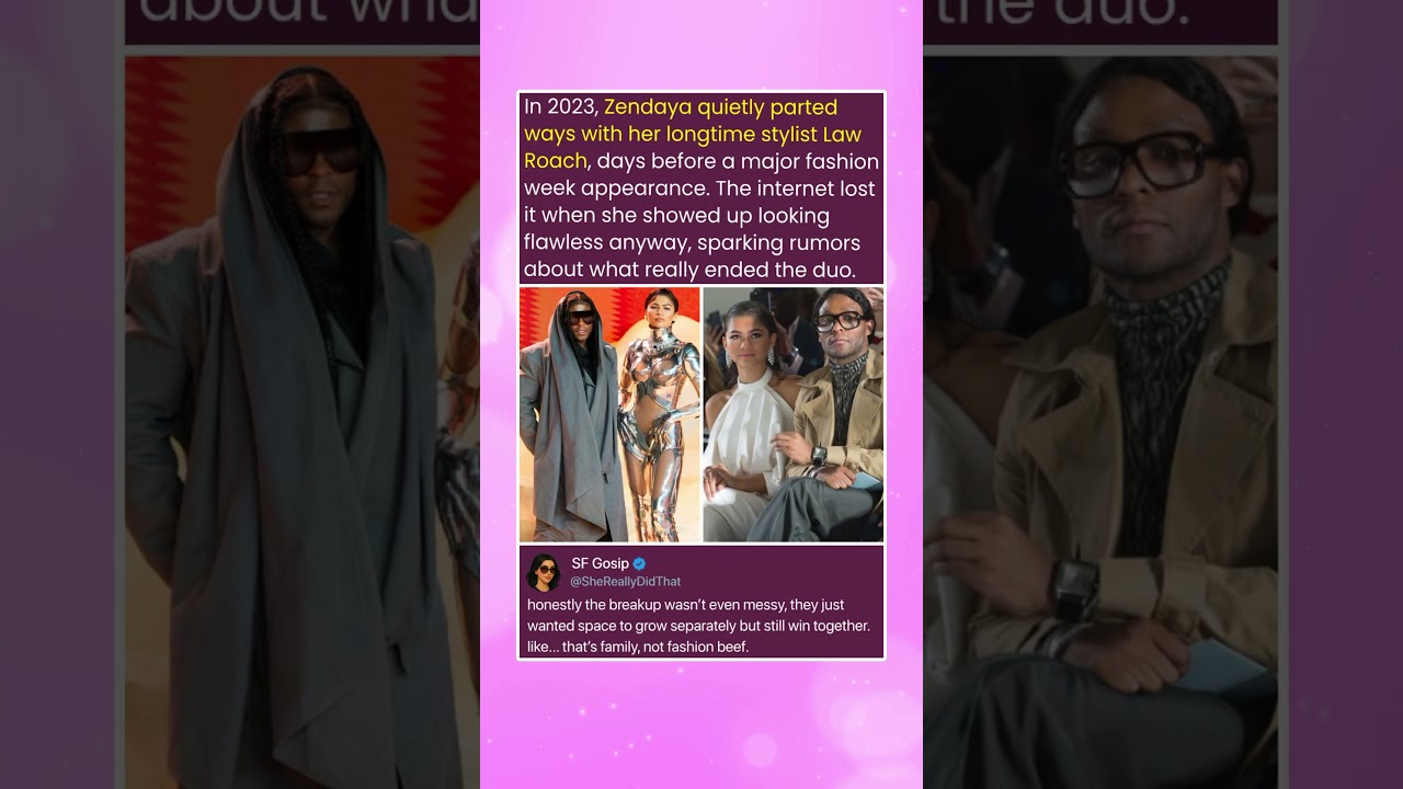 In 2023, Zendaya quietly parted ways with her longtime stylist Law Roach, days before a major