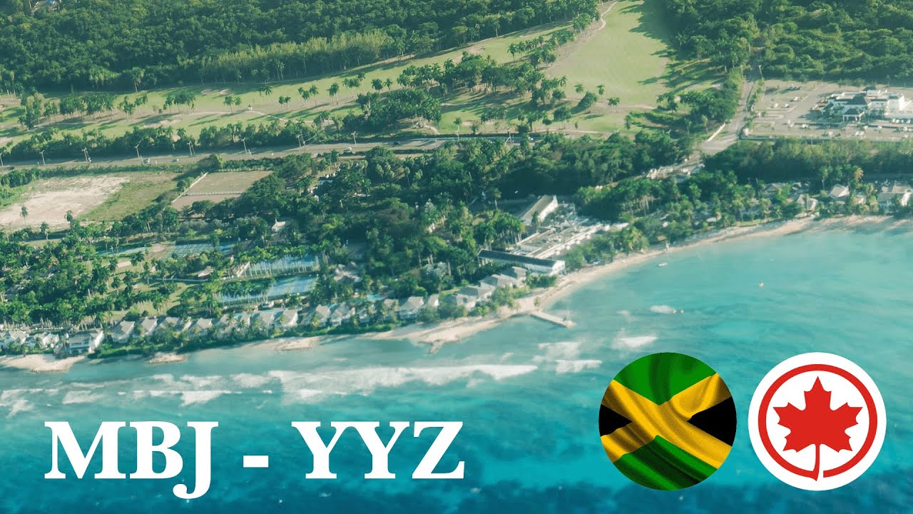 Travel Vlog - Montego Bay Jamaica to Toronto Pearson. Air Canada Flight (MBJ-YYZ)