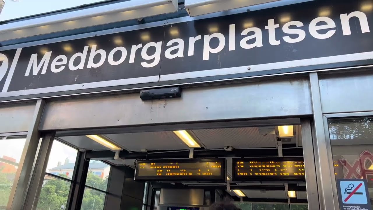 Sweden, Stockholm, Medborgarplatsen metro station