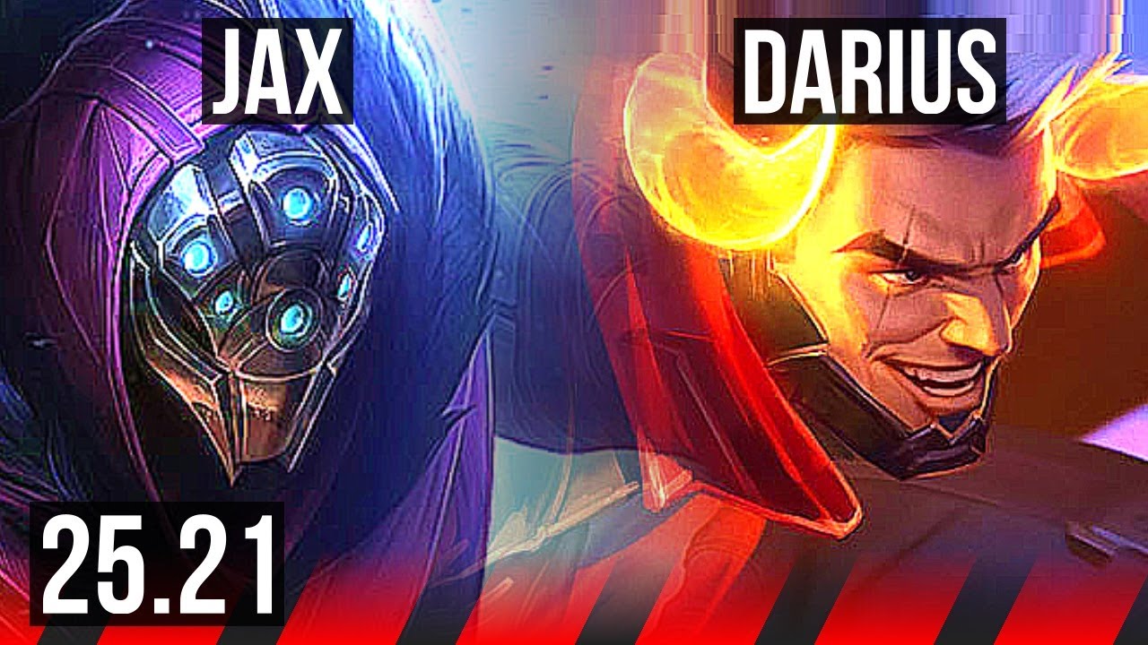 JAX vs DARIUS (TOP) | 12/0/6, Legendary | KR Master | 25.21