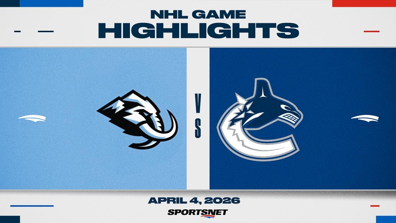 NHL Highlights | Mammoth vs. Canucks - April 4, 2026