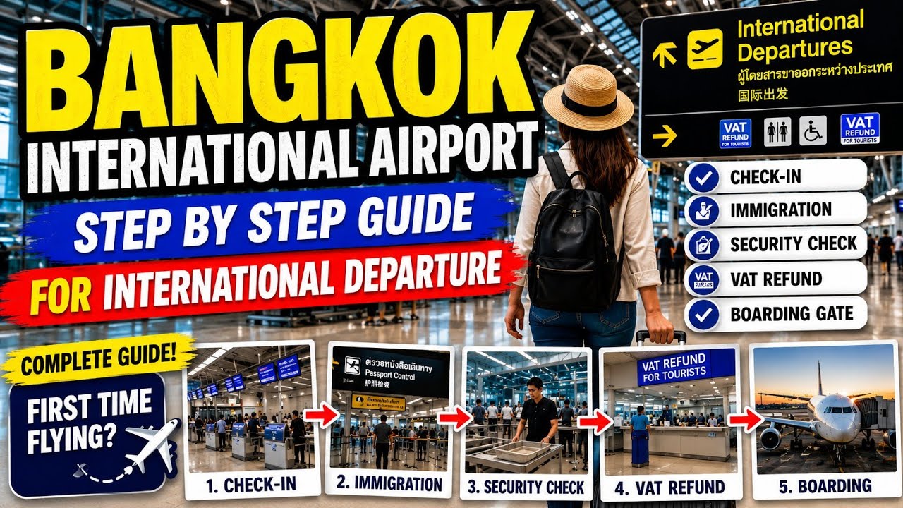 Bangkok International Airport | Step by Step Guide for International Departure